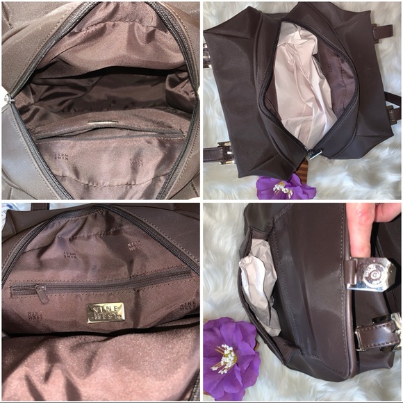 Shoulder Travel Bag Tote Purse Leopard Animal Print Calf Skin Fur Trim EUC - Picture 5 of 8